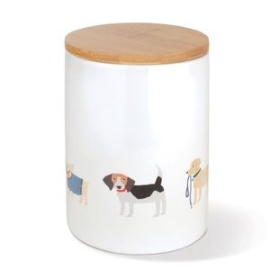 Pet Shop by Fringe Studio Happy Breeds Ceramic Dog Treat Jar
